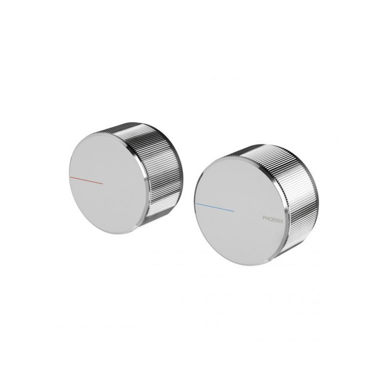 Phoenix Axia Wall Top Assemblies 15mm Extended Spindles - Chrome