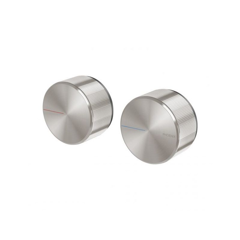 Phoenix Axia Wall Top Assemblies 15mm Extended Spindles - Brushed Nickel