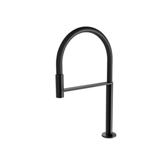 Phoenix Axia 230mm Hob Flexible Sink Outlet - Matte Black - 117-0760-10