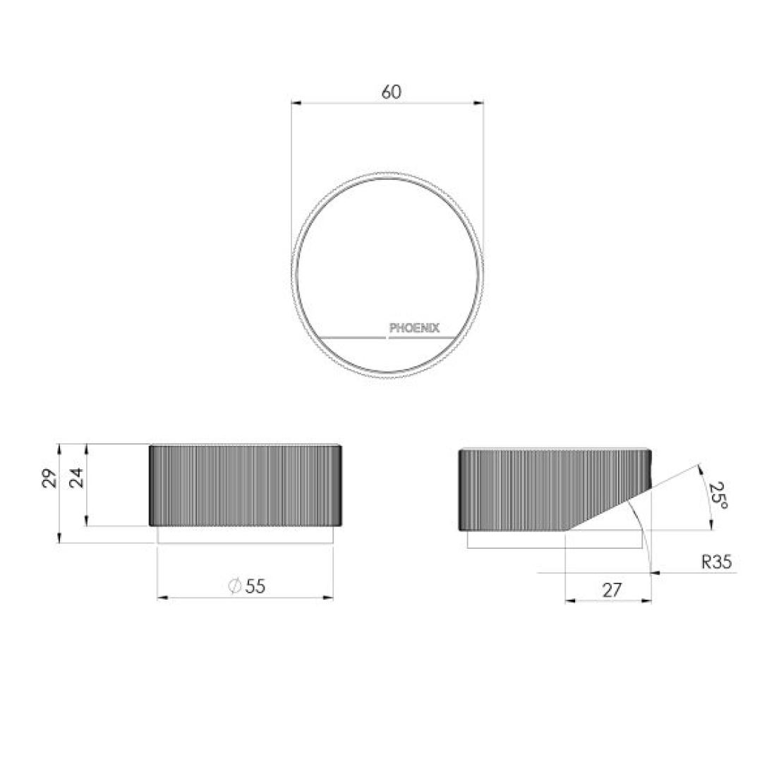 Phoenix Axia Hob Mixer - LF Brushed Nickel - 117-7500-40-1