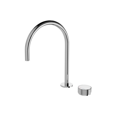 Phoenix Axia 220mm Hob Gooseneck Sink Mixer Set - Chrome