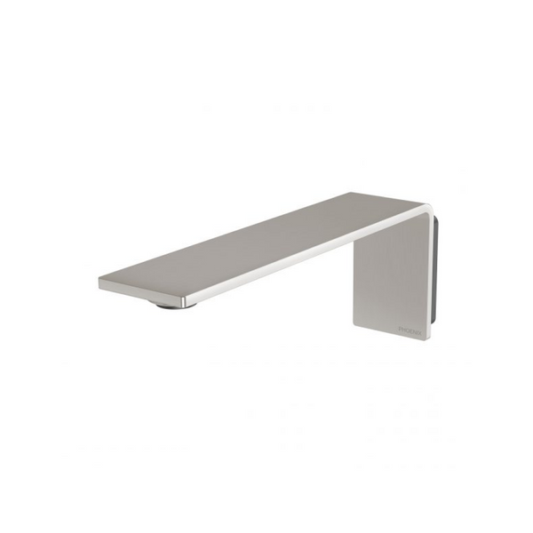 Phoenix Axia Wall Basin / Bath 200mm Outlet - Brushed Nickel