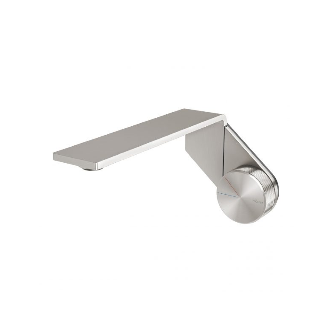Phoenix Axia 200mm Wall Basin/Bath Mixer Set - Brushed Nickel - 117-7810-40