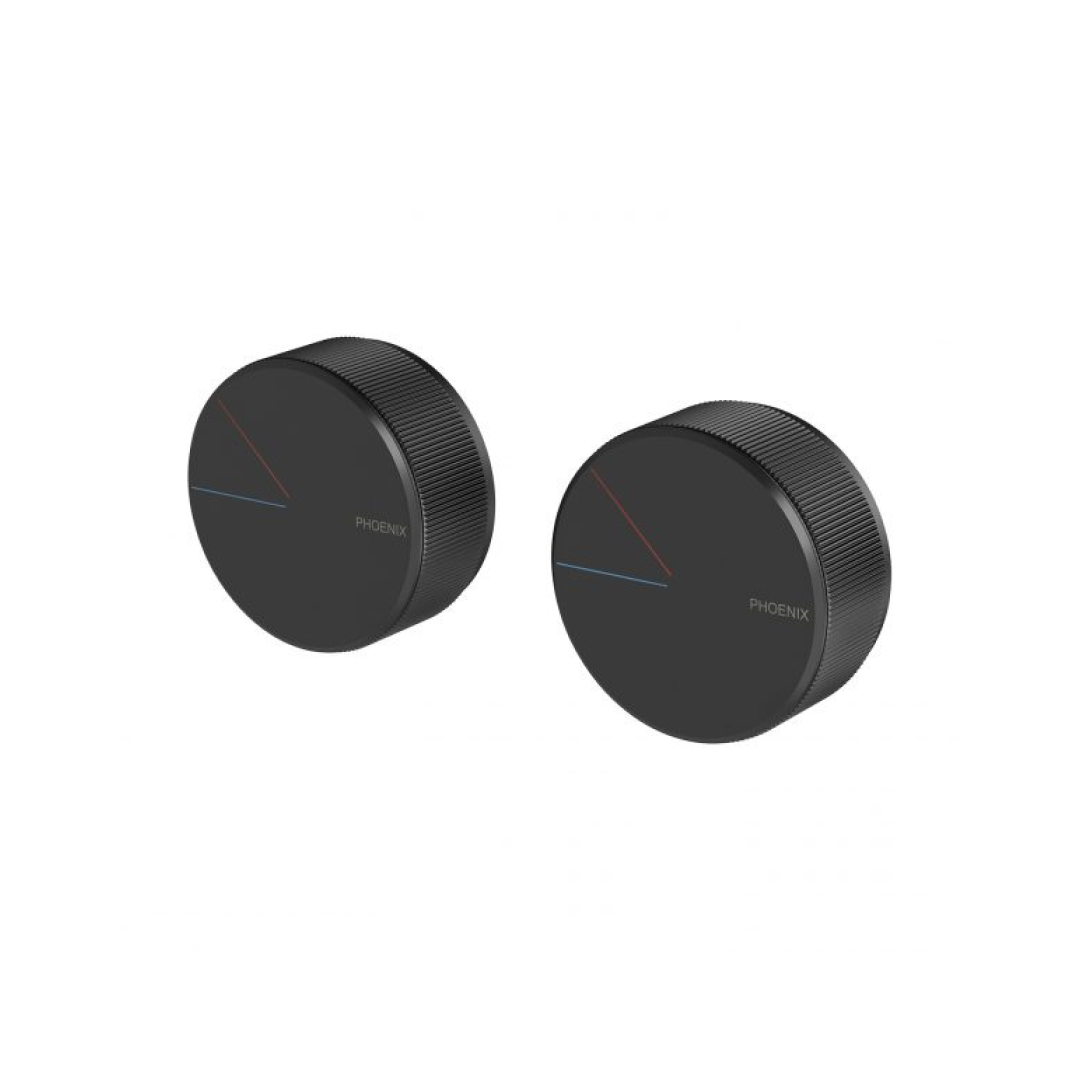 Phoenix Axia Twin Shower/Wall Mixer - Matte Black - 117-7920-10