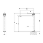 Phoenix Teel Vessel Mixer - LF Brushed Carbon 118-7900-31-1