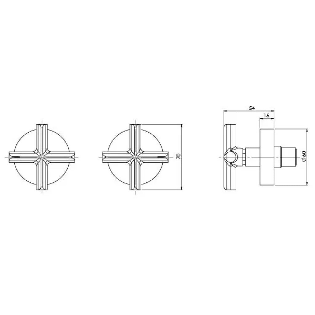 Phoenix Vivid Slimline Plus Lever Wall Top Assemblies - LF Brushed Carbon - 119-0600-31-1