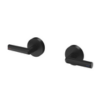 Phoenix Vivid Slimline Plus Lever Wall Top Assemblies 15mm Extended Spindles – LF Matte Black - 119-0671-10-1