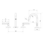 Phoenix Vivid Slimline Plus Lever Basin Set - LF Brushed Bronze
