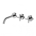 Phoenix Vivid Slimline Plus Wall Basin/Bath Hostess Set 180mm Outlet - LF Chrome - 119-1125-00-1