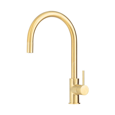 Mixx Anise Eco Pull-Out Sink Mixer - Brushed Brass
