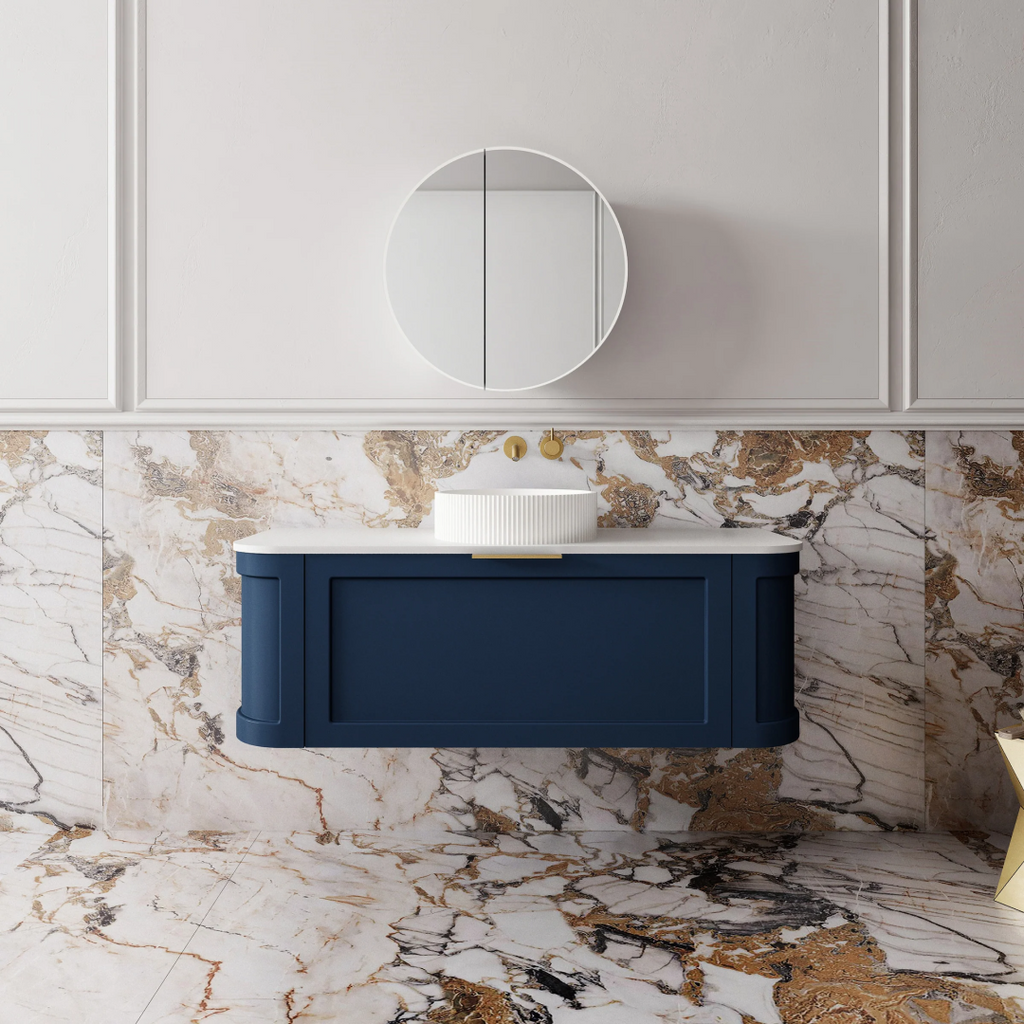 Cassa Design Westminster 1200mm Wall Hung Vanity Vintage Blue - WES1200BL