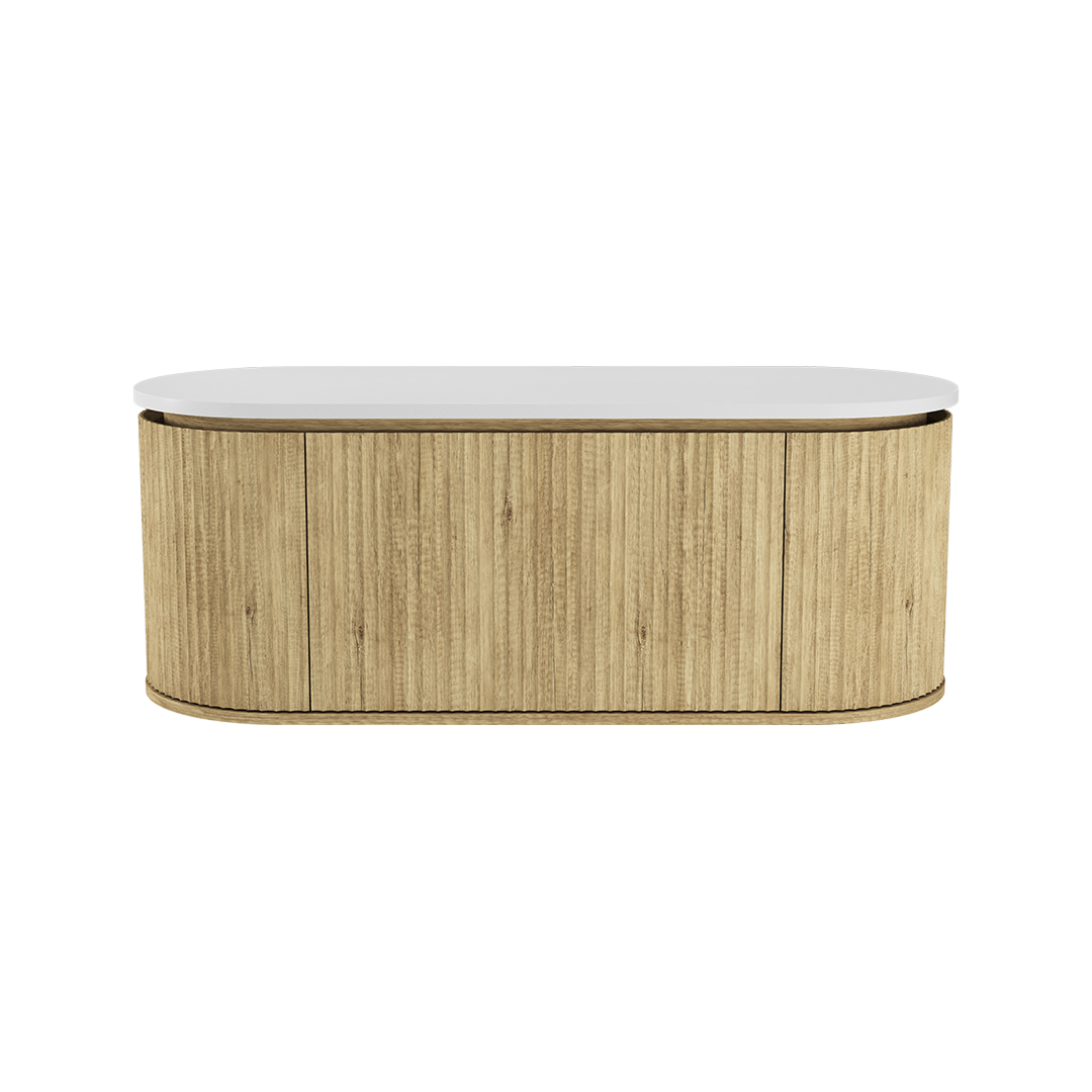 Fienza Empire Pill 1200 Wall Hung Cabinet - Scandi Oak 120AS-C