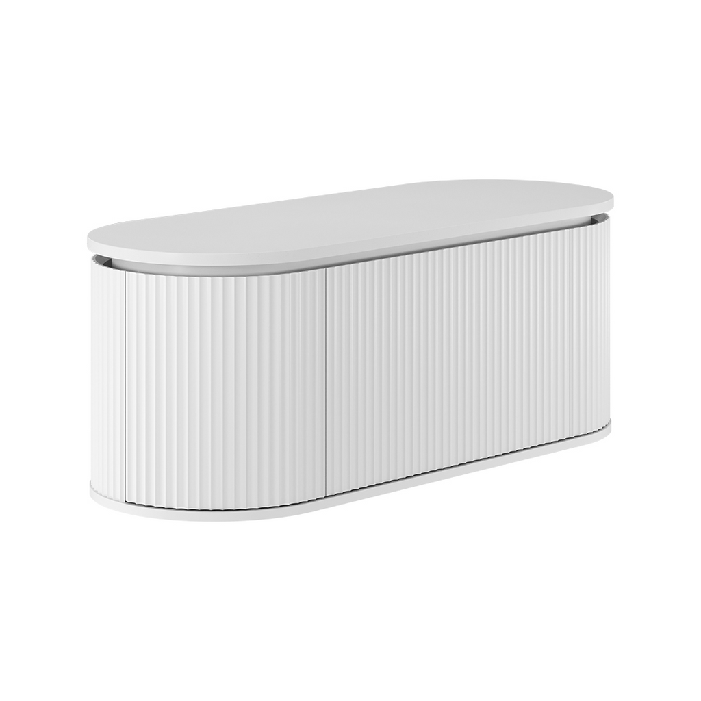 Fienza Empire Pill 1200 Wall Hung Cabinet - Satin White 120AW-C