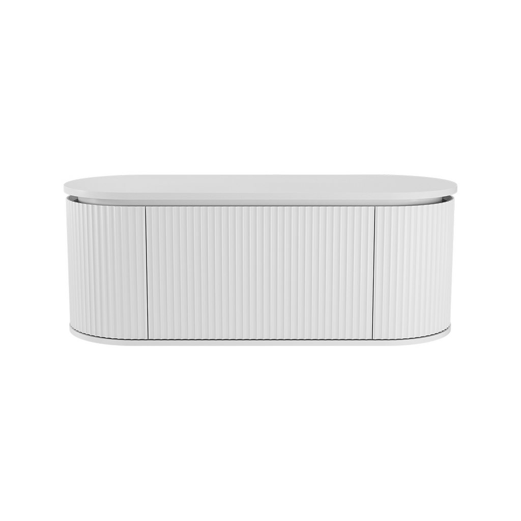 Fienza Empire Pill 1200 Wall Hung Cabinet - Satin White 120AW-C