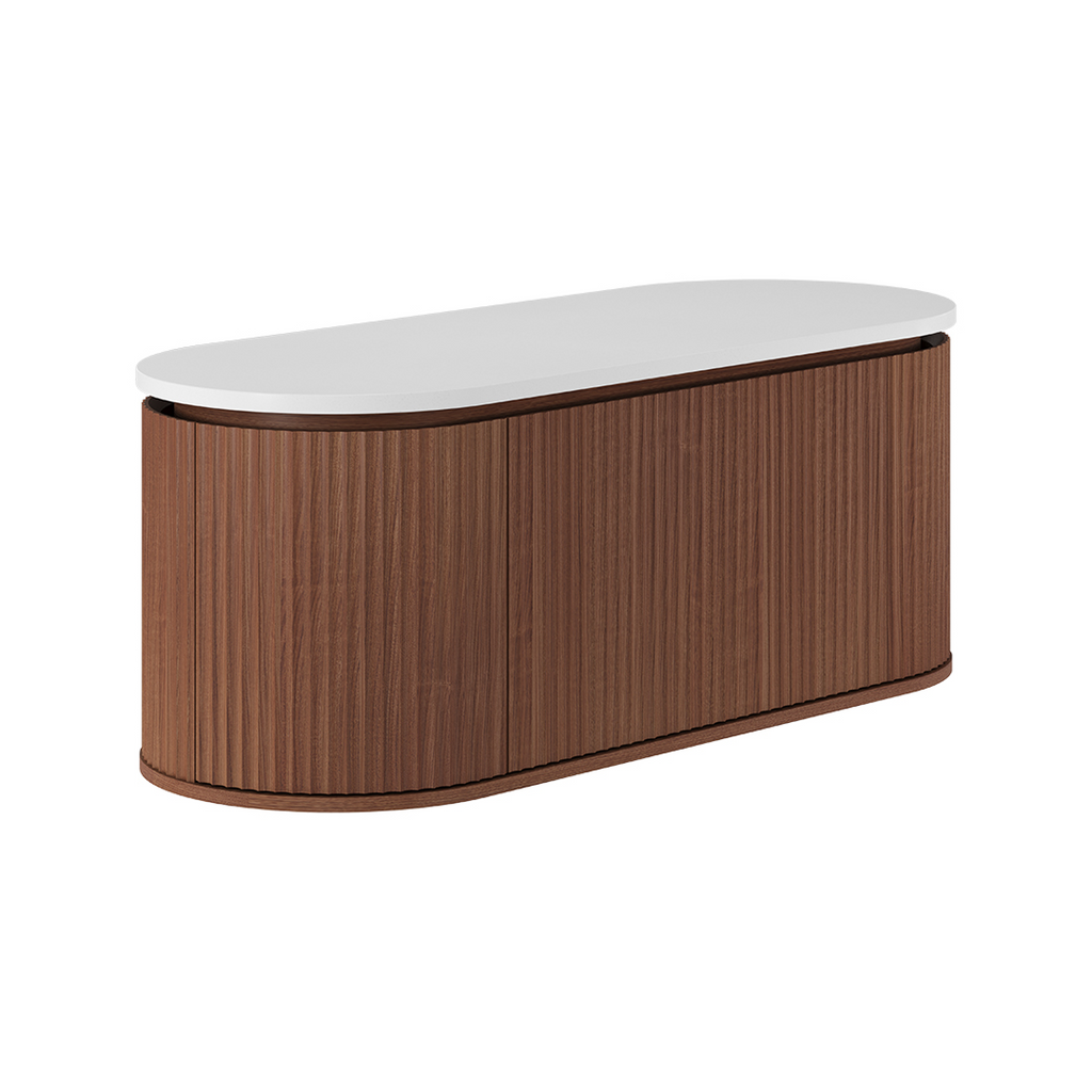 Fienza Empire Pill 1200 Wall Hung Cabinet - Walnut 120AWA-C