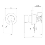 Phoenix Lexi MKII SwitchMix Wall Mixer (Includes In-Wall Body) - LF Chrome 123-2800-00-1