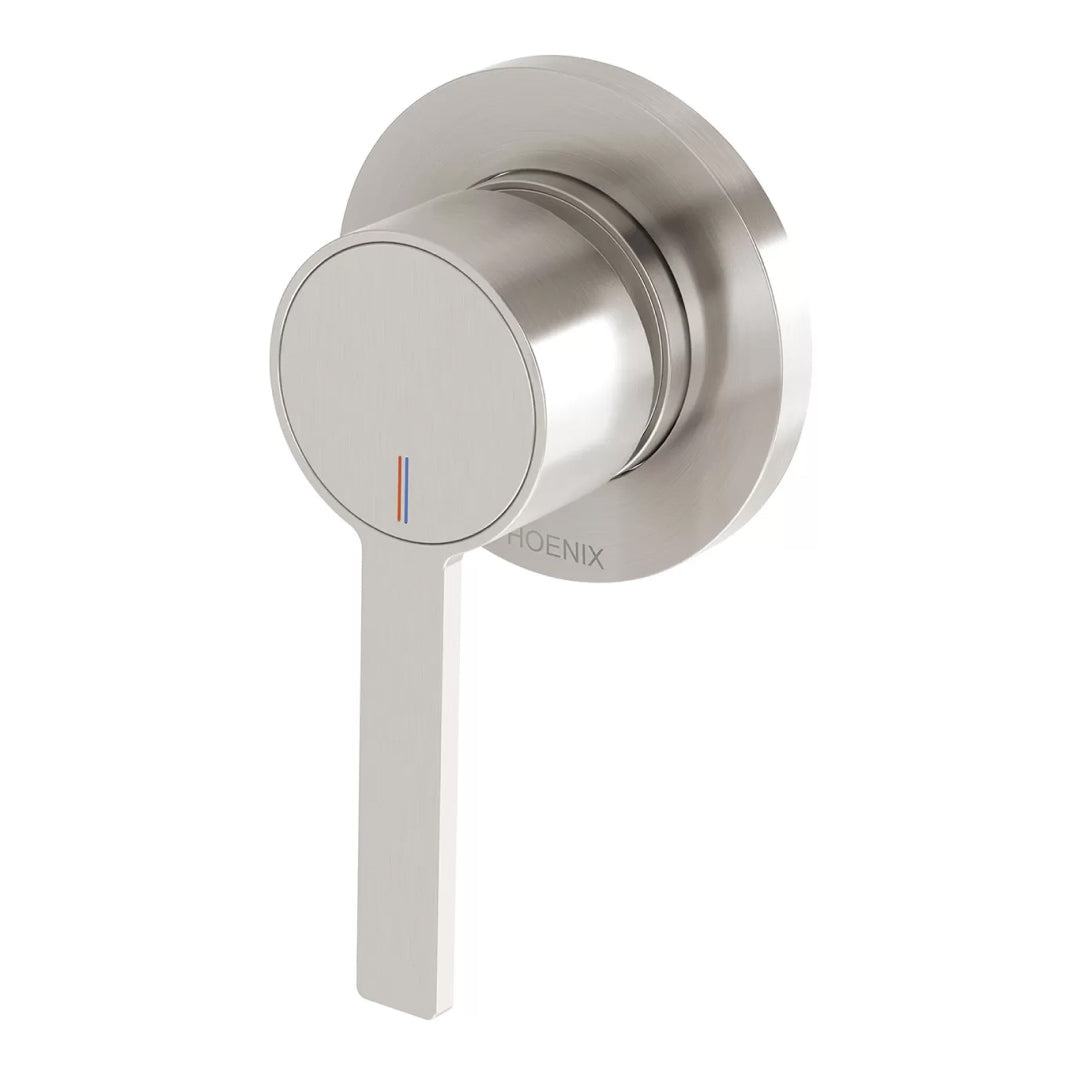 Phoenix Lexi MKII SwitchMix Shower/Wall Mixer (Includes Body) - LF Brushed Nickel - 123-2800-40