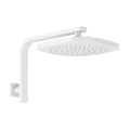 Phoenix Nuage High-Rise Shower Arm & Rose - Matte White - 129-5300-80