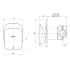 Phoenix Nuage Shower Wall Mixer Includes In-Wall Body - LF Brushed Nickel - 129-7800-40-1