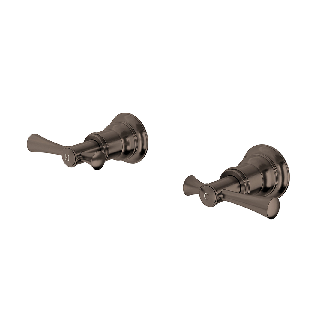Phoenix Cromford Wall Top Assemblies - LF Brushed Bronze