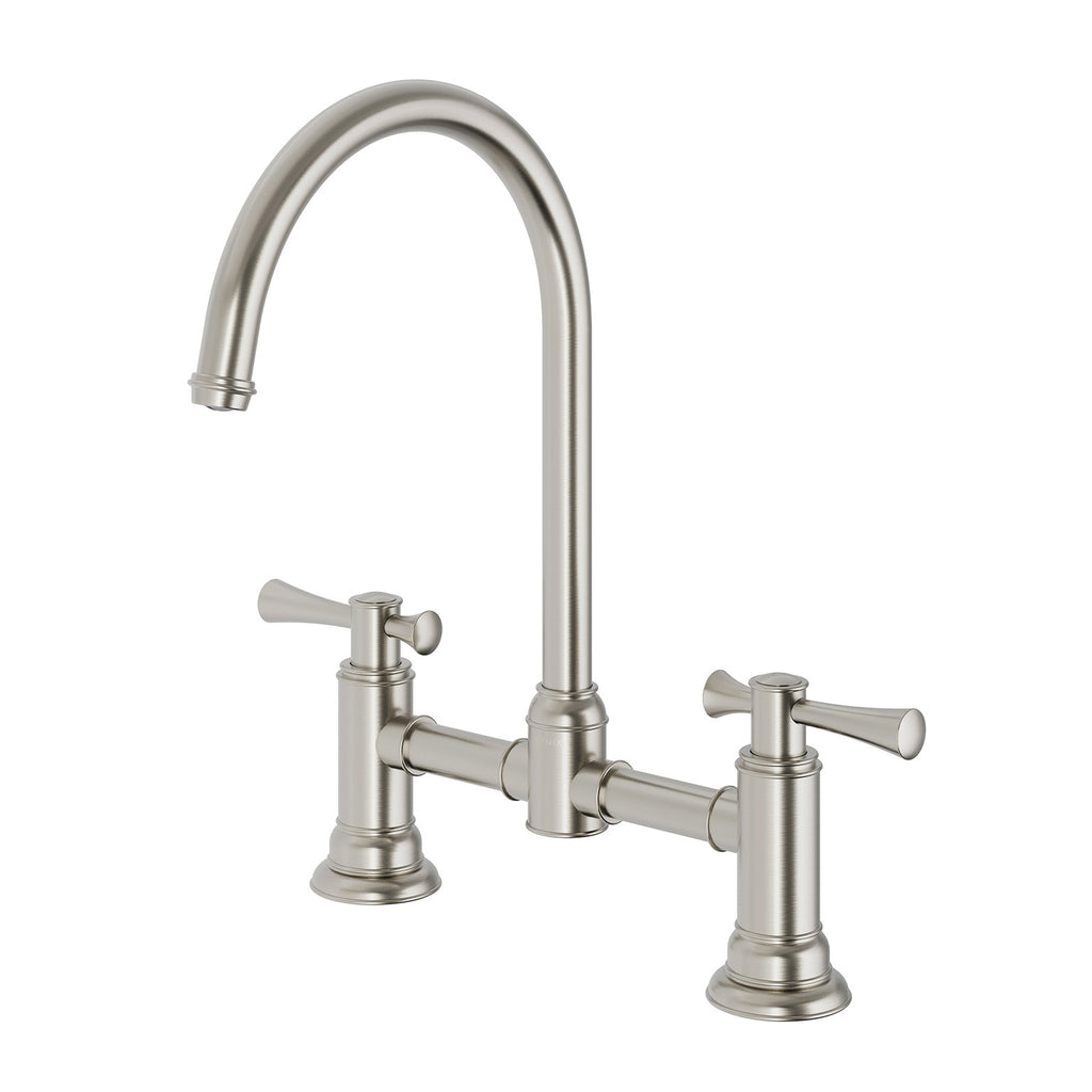 Phoenix Cromford Exposed Sink Tap Set - LF Brushed Nickel - 134-1070-40-1