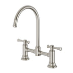 Phoenix Cromford Exposed Sink Tap Set - LF Brushed Nickel - 134-1070-40-1