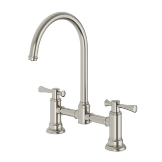 Phoenix Cromford Exposed Sink Tap Set - LF Brushed Nickel - 134-1070-40-1