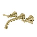 Phoenix Cromford Basin/Bath Wall Tap Set - LF Brushed Gold - 134-1126-12-1