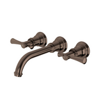 Phoenix Cromford 180mm Wall Basin/Bath Tap Set - LF Brushed Bronze
