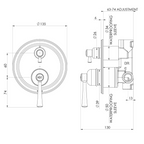 Phoenix Cromford SwitchMix Shower / Bath Diverter Mixer (Includes In-Wall Body) - LF Brushed Bronze