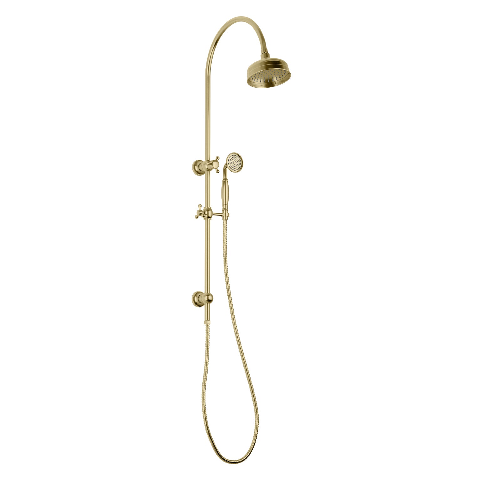 Phoenix Cromford Twin Shower - Brushed Gold - 134-6510-12