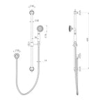 Phoenix Cromford Rail Shower - Matte Black - 134-6810-10