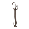 Phoenix Cromford Floor Mounted Bath Mixer with Hand Shower - Brushed Bronze