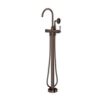 Phoenix Cromford Floor Mounted Bath Mixer with Hand Shower - Brushed Bronze