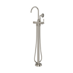 Phoenix Cromford Floor Mounted Bath Mixer w/Hand Shower - Brushed Nickel - 134-7451-40