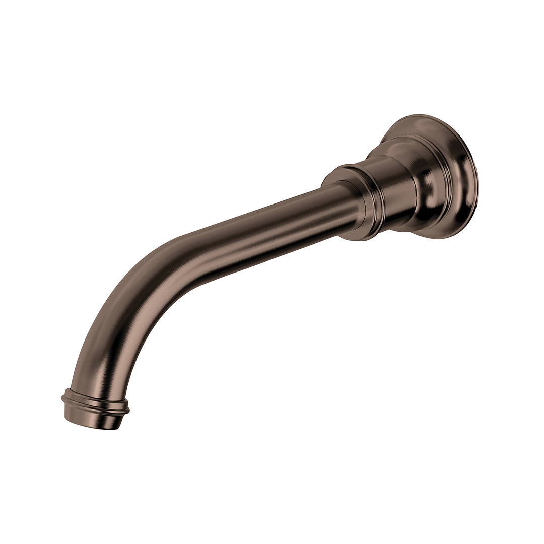 Phoenix Cromford 180mm Wall Basin/Bath Outlet - LF Brushed Bronze