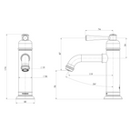 Phoenix Cromford Basin Mixer - LF Brushed Bronze