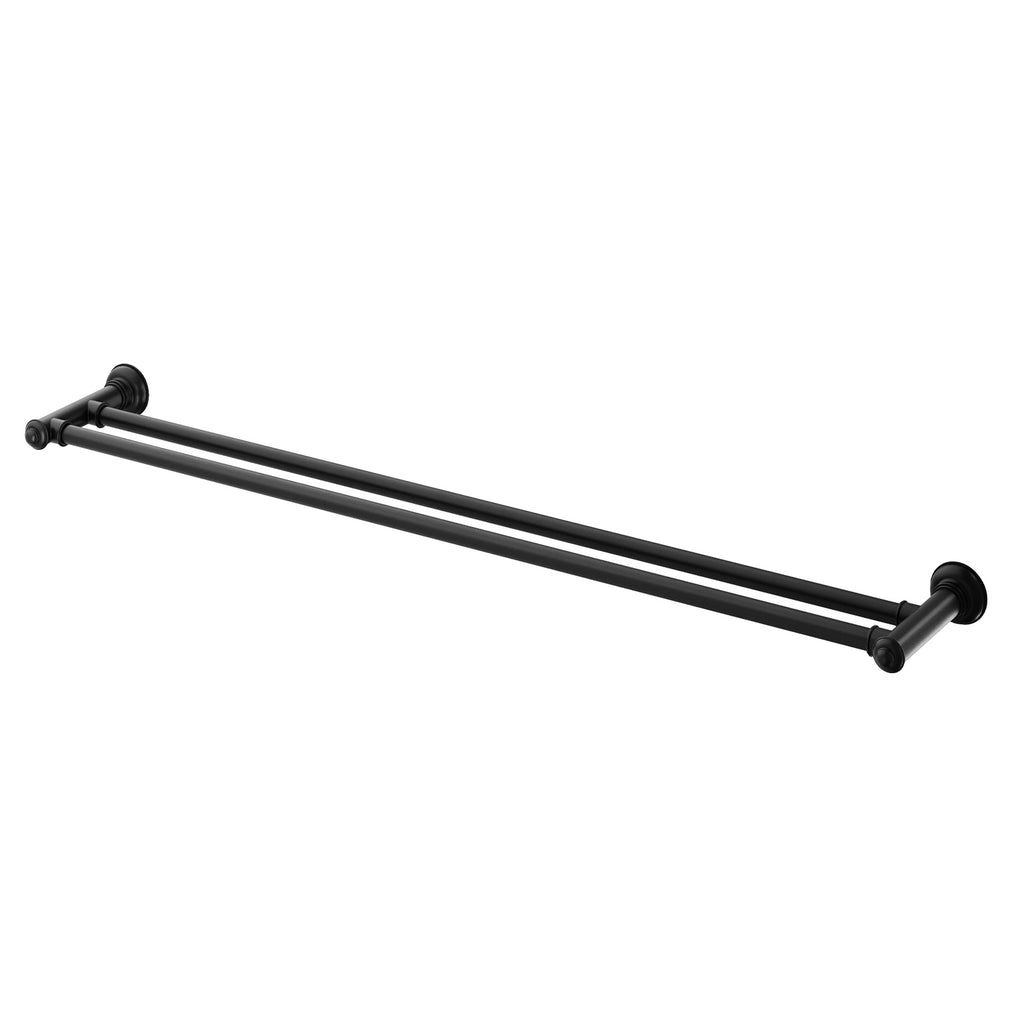 Phoenix Cromford Double Towel Rail 800mm - Matte Black - 134-8130-10