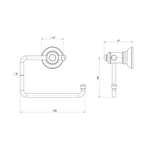 Phoenix Cromford Toilet Roll Holder - Brushed Bronze