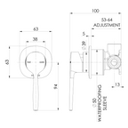Phoenix Vask SwitchMix Shower Wall Mixer - LF Brushed Bronze