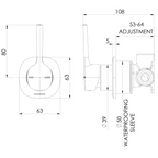 Phoenix Vask SwitchMix Pin-Up Shower Wall Mixer (Includes In-Wall Body) - LF Brushed Bronze