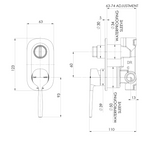 Phoenix Vask SwitchMix Shower/Bath Diverter Wall Mixer (Includes In-Wall Body) - LF Brushed Bronze