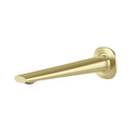 Phoenix Vask Wall Basin & Bath 200mm Spout - LF Brushed Gold - 139-7610-12-1