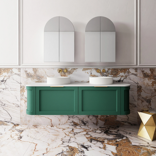 Cassa Design Westminster 1500mm Wall Hung Vanity Emerald Green - WES1500GN
