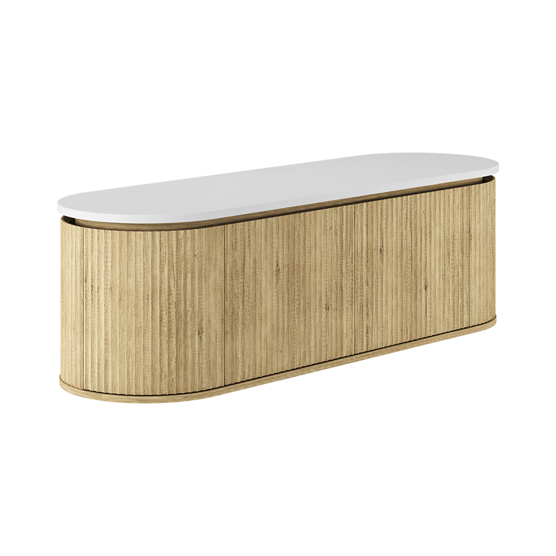 Fienza Empire Pill 1500 Wall Hung Cabinet - Scandi Oak 150AS-C