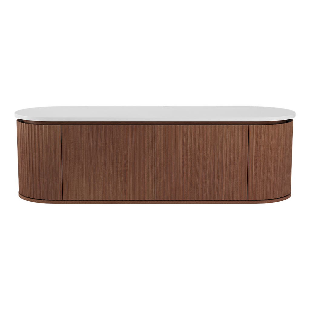 Fienza Empire Pill 1500 Wall Hung Cabinet - Walnut 150AWA-C