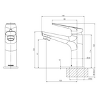 Phoenix Arlo 6 Star Basin Mixer - LF Chrome - 151-7704-00-1