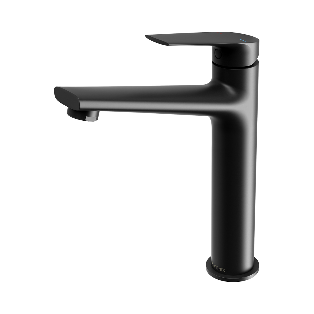 Phoenix Arlo 6 Star Vessel Basin Mixer - LF Matte Black - 151-7901-10-1