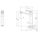 Phoenix Arlo 6 Star Vessel Basin Mixer - LF Matte Black - 151-7901-10-1