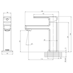 Phoenix Teva 6 Star Basin Mixer - LF Chrome - 152-7704-00-1